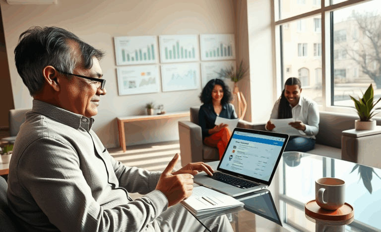A person reviewing personal loan options at a desk.