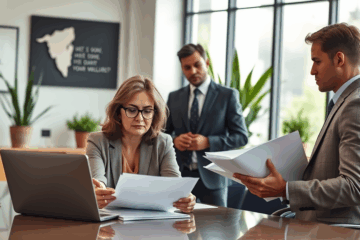 Person discussing loan options with a financial advisor