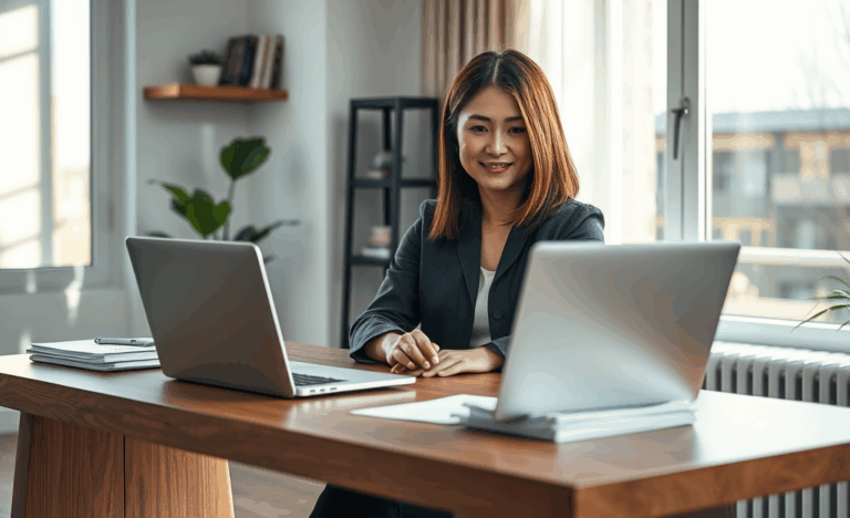 A person using a laptop to apply for a quick loan online.