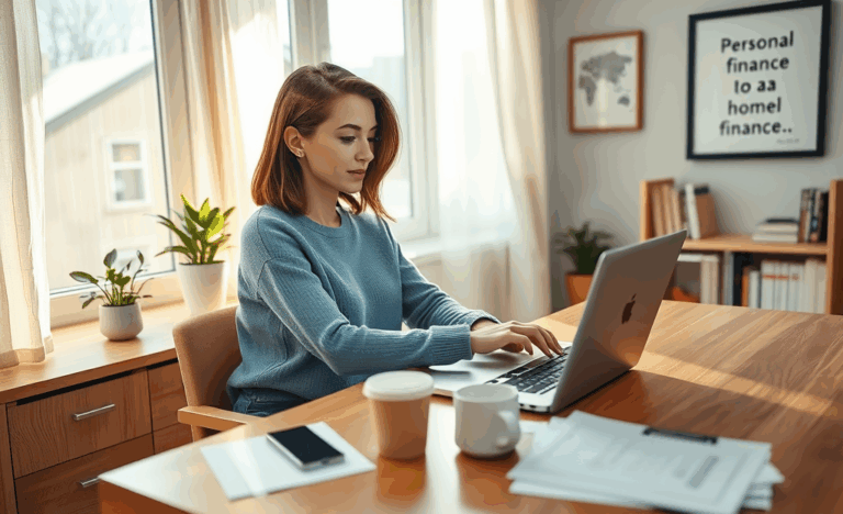 A person happily reviewing loan offers on a laptop.