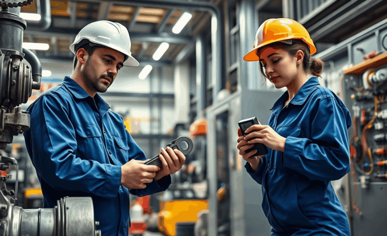 Maintenance Technician working on equipment