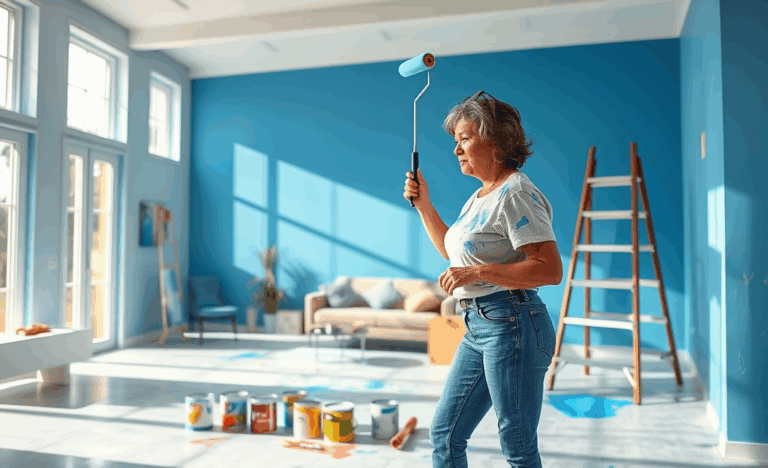 A painter at work showcasing skills in various painting tasks and job opportunities.