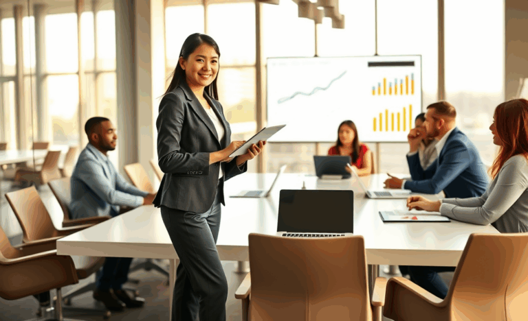 A team lead overseeing operations and managing a team effectively.