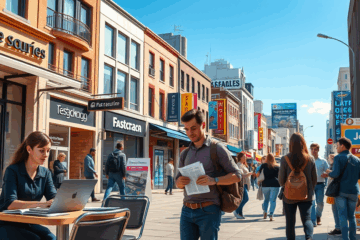 An individual searching for job opportunities online with a laptop.