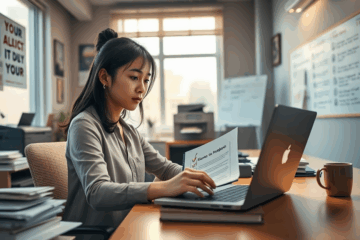 Image illustrating a resume checklist for job changes and benefits.