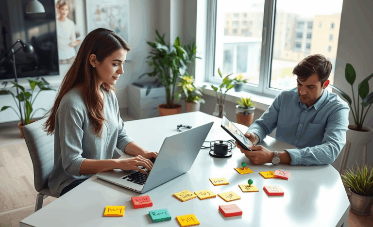 A person using a computer to search for jobs by ZIP code and radius.