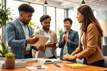 A person studying Basic English skills for career advancement.