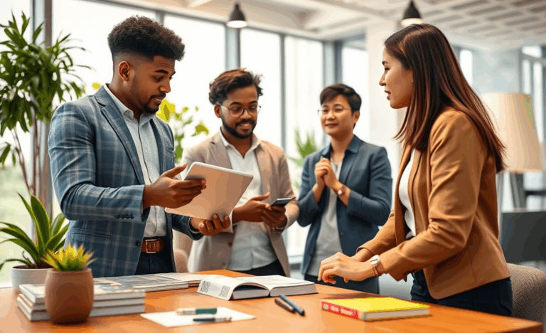 A person studying Basic English skills for career advancement.