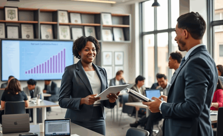 A professional holding multiple certification certificates, showcasing the impact of certifications on salary increase.