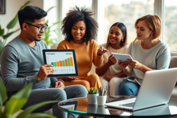 An individual reviewing their credit report to enhance their financial health.