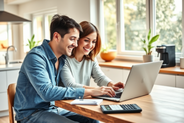 Illustration of a simple loan process with quick approvals.