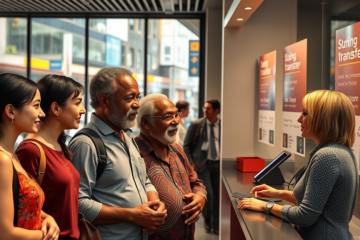 Illustration of fast money transfer on the same day