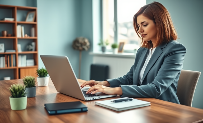 A person using a laptop to apply for a loan online.