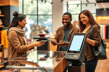 A person confidently shopping online with affordable payment options.
