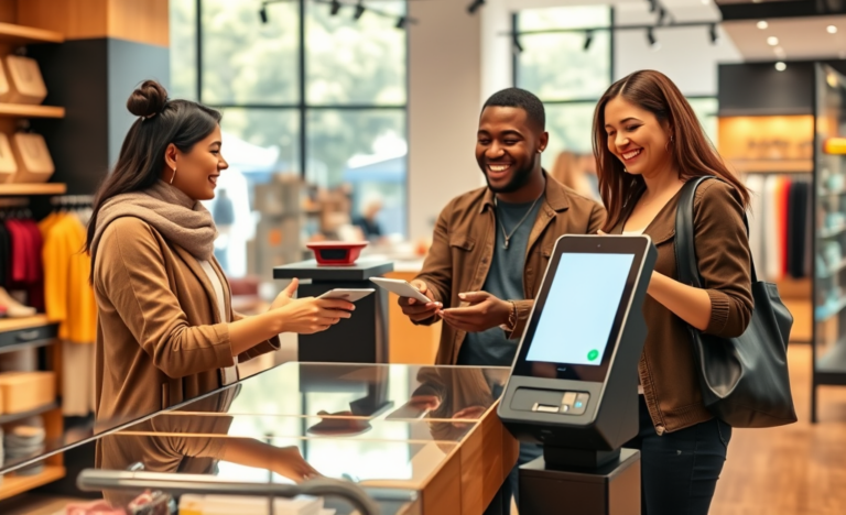A person confidently shopping online with affordable payment options.