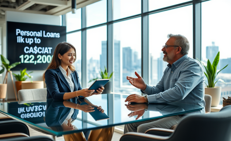A person considering a SkyCap Financial personal loan for financial support